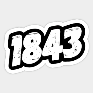 1843 Sticker